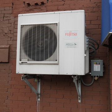 Ductless Air conditioning inside unit and outside unit pictures