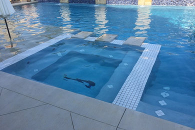 Inspiration for a transitional pool remodel in Other