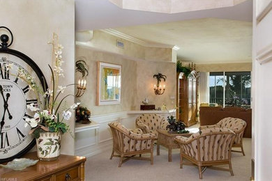 Example of an island style home design design in Miami