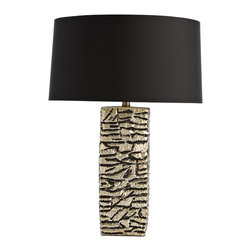 Arteriors Home - Arteriors Home Swanson Darkened Gold Column Table Lamp - Table Lamps