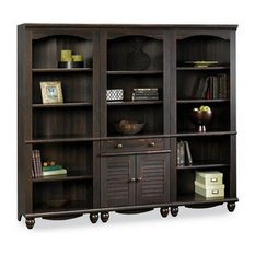 Traditional Bookcases Houzz Sauder Wall Bookcase Antiqued Paint Bookcases
