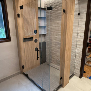 Custom Frameless Glass Shower Enclosure in Woburn, MA