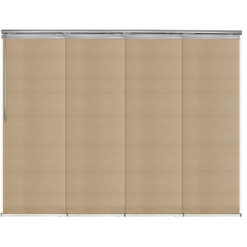 Bisque 4-Panel Track Extendable Vertical Blinds 48-88"W