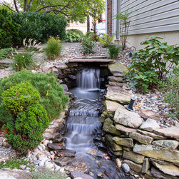 Waterfall Water Feature - Outdoor Fountains And Ponds