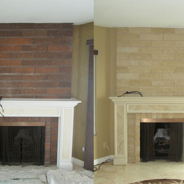 Faux Finish Fireplace