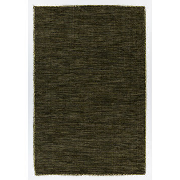 Chandra Sybil Syb-46002 Solid Color Rug, Green, 5'0"x7'6"