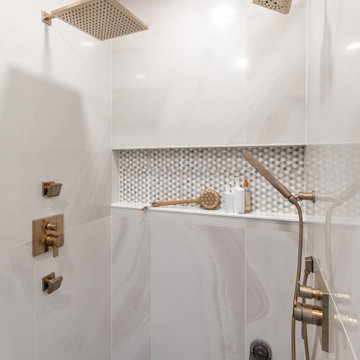 Coastal Casual Primary Bath Remodel Overland Park, KS