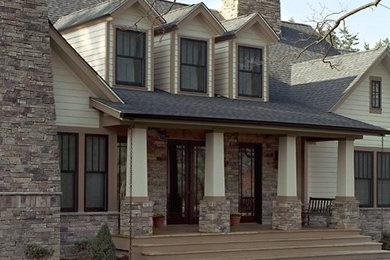 Design ideas for an arts and crafts exterior in St Louis.