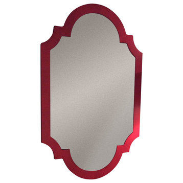 Chippendale Mirror, Red Asian