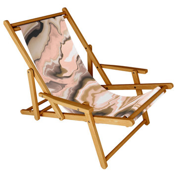 Deny Designs Marta Barragan Camarasa Abstract Pink Marble 70 Sling Chair