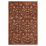 Bareens Designer Rugs - Bohemien Ziegler Willa Brown Tan Hand-Knotted Wool Rug - 8'0'' x 9'9'' - Enhance the ambiance of your home with this magnificent Persian-influenced Turkish hand-knotted rug made by skilled artisans capable of creating the most exceptional vegetable dyes and hand-spun wool. This exquisite handmade rug is a one-of-a-kind Peshawar Kafkaz, otherwise identified as Chobi, Chobi Peshawar, Oushak, or Ziegler rug. These handmade rugs are crafted in Pakistan utilizing superior-quality wool imported from Australia, New Zealand, and Korea in two types of weaves: the Persian weave and the Mori weave. This rug is meticulously crafted by hand using the finest natural vegetable dyes extracted from local plants. The artisans use a blend of hand-spun local and fine merino wool, resulting in a rug with a compelling texture, higher lanolin content, and longer staple. The artisans occasionally incorporate natural or artificial silk into the pile to enhance specific motifs. The finished product is an awe-inspiring execution of flawless design and an understated palette that exudes elegance.