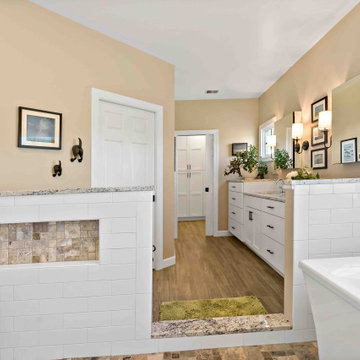 Gainesville Primary Bathroom Receives Traditional Remodel & Shower Room