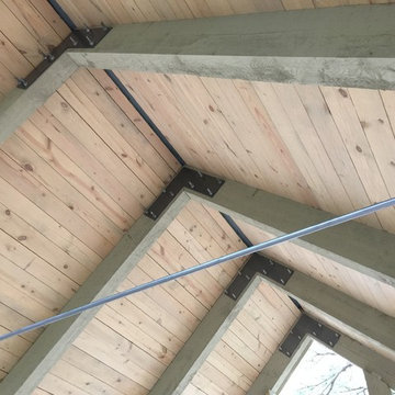 Detached covered rear porch