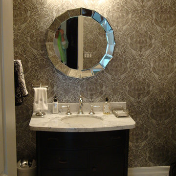 Glam powder room