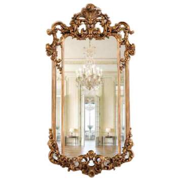 Infinity Tall Gold Mirror