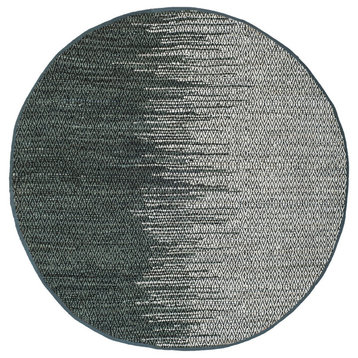 Safavieh Vintage Leather Collection VTL388 Rug, Light Grey/Charcoal, 4' Round