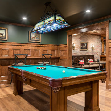Milton Enchanting English Pub Basement Remodel