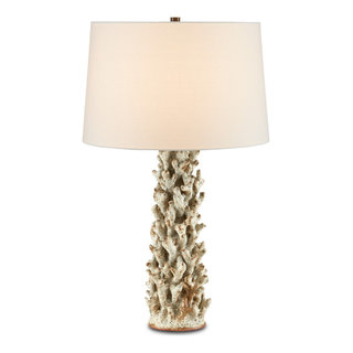 Sunken White One Light Table Lamp from the Staghorn Collection, 19.000 ...