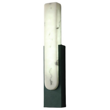 MIRODEMI® Nyon | Marble Rectangular Wall Lamp for Living Room, Dark Green