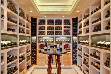 Wine cellar - traditional wine cellar idea in Denver