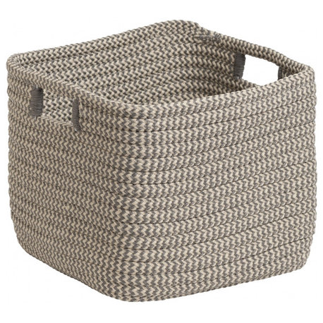 Colonial Mills Basket Carter Basket Grey Rectangle