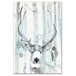 DDCG - Whimsical Watercolor Reindeer Canvas Wall Art, Unframed, 20"x30" - Spread holiday cheer this Christmas season by transforming your home into a festive wonderland with spirited designs. This Whimsical Watercolor Reindeer Canvas Print Wall Art makes decorating for the holidays and cultivating your Christmas style easy. With durable construction and finished backing, our Christmas wall art creates the best Christmas decorations because each piece is printed individually on professional grade tightly woven canvas and built ready to hang. The result is a very merry home your holiday guests will love.