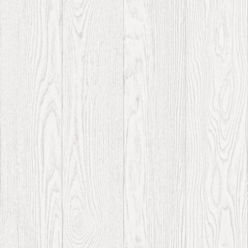 Timber White Peel and Stick Wallpaper Bolt