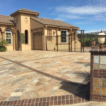 Flagstone Driveway