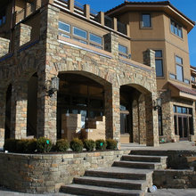 stone facade houses