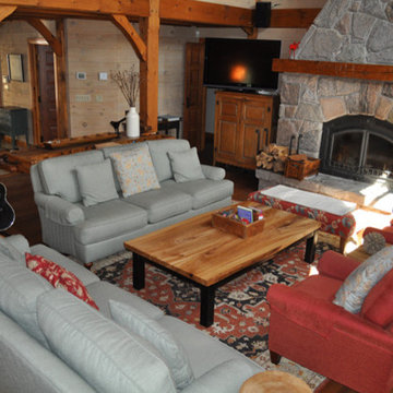 Salvaged Elm Coffee Table & Side Table