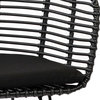 Ishani Indoor-Outdoor Synthetic Rattan and Iron Chair With Cushion, Set of 2