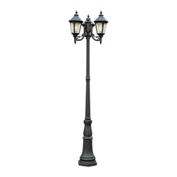 Trans Globe Lighting - Trans Globe Lighting 5048VG Verde Green 84-1/2 in.H 3-Light Outdoor Post Light - Post Lights