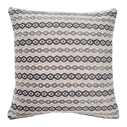 Pillow Decor - Gazing Foundry Gray Throw Pillow 17x17, With Polyfill Insert - Decorative Pillows