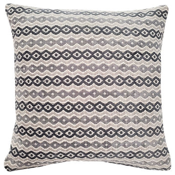 Gazing Foundry Gray Throw Pillow 17x17, With Polyfill Insert