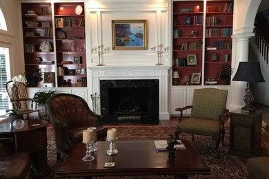 Living room - traditional living room idea in Austin