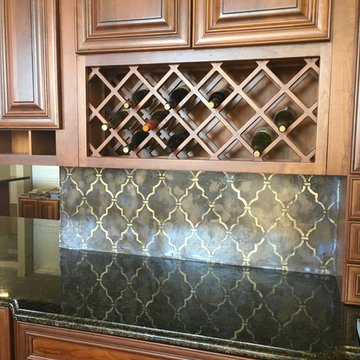 Custom Plaster Backsplash