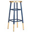 Safavieh Lugo Bar Barstool, Navy and Gold