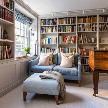 Library and Music Room in Suburban North London
