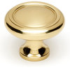 Alno Knob 1-1/4", Polished Brass