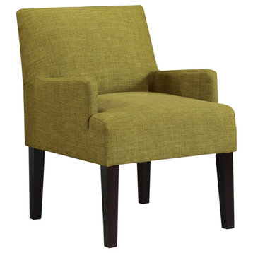 OSP Home Furnishings Main Street Guest Chair in Green Fabric