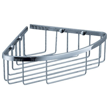 Fresca Single Corner Wire Basket, Chrome FAC1002