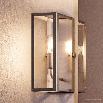 Luxury Industrial Bath Vanity Light, Messina Series, Stainless Steel