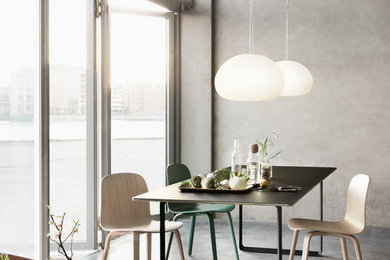 Réalisation d'une salle à manger minimaliste.
