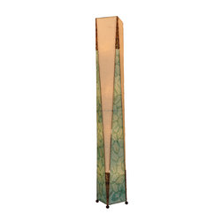 Trapezoid Giant Floor Lamp | Sea Blue - Floor Lamps