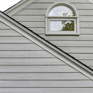 James Hardie Fiber Cement Siding Project | Denver Home | White-on-White