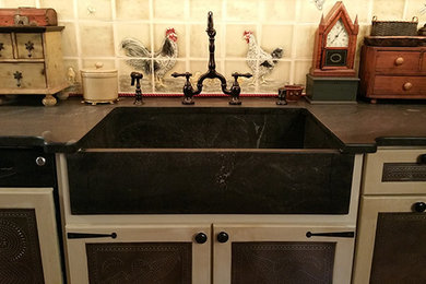 Example of a mountain style kitchen design in Baltimore