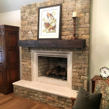 Finished mantel settings