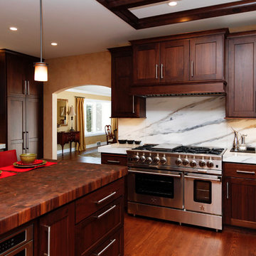 Mt. Prospect Kitchen Addition with Walnut Cabinets