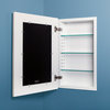 14x24 Fox Hollow Furnishings Mirrored Medicine Cabinet, White