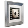 Color Bakery 'Vintage Countdown IV', Silver Frame, White Mat, 11x11